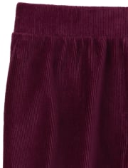 Girls Velour Rib Leggings
