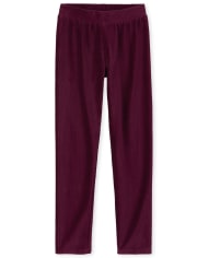 Girls Velour Rib Leggings