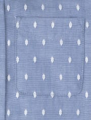 Baby And Toddler Boys Dobby Button Up Shirt