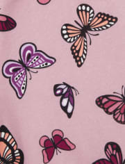 Conjunto de traje de mariposa activa para niñas pequeñas