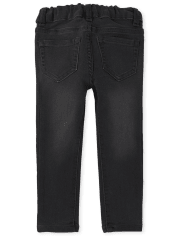 Jeggings de mezclilla de punto elástico supersuave para bebés y niñas pequeñas