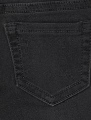 Jeggings de mezclilla de punto elástico supersuave para bebés y niñas pequeñas