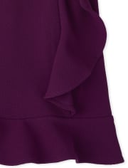 Vestido Niña Volante Jacquard Elástico