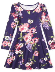 Vestido Niña Floral Skater