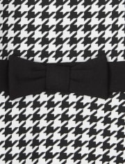 Vestido de punto Ponte de pata de gallo para bebés y niñas pequeñas