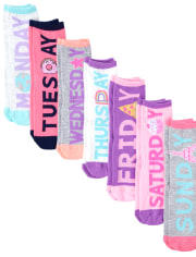 Girls Days Of The Week Crew Socks 7-Pack