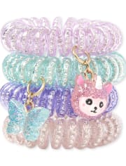 Girls Llama Coil Bracelet 4-Pack