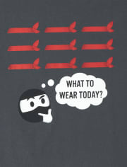 Camiseta gráfica Ninja para niños