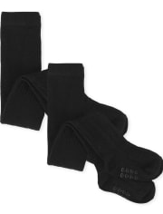 Toddler Girls Cable Knit Tights 2-Pack