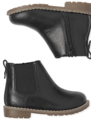 Toddler Boys Faux Leather Boots