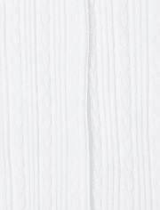 Girls Cable Knit Tights