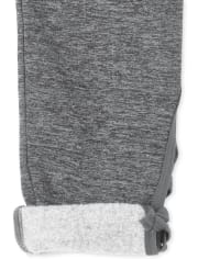 Girls Criss Cross Fleece Lined Leggings