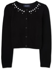 Girls Embellished Cardigan