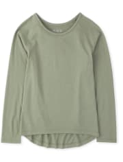 T-shirt à superposition basique pour fille