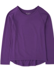 T-shirt à superposition basique pour fille