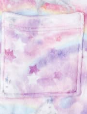 Girls Unicorn Cloud Fleece Hooded Robe