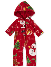 Doll Matching Family Christmas Crew Fleece One Piece Pajamas