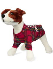 Dog Matching Family Tartan Cotton Pajamas