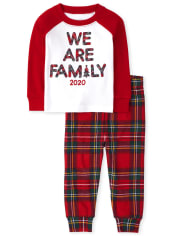 Unisex Baby And Toddler Matching Family Tartan Snug Fit Cotton Pajamas