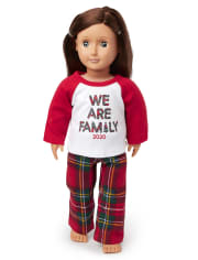 Doll Matching Family Tartan Cotton Pajamas