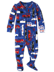 Baby And Toddler Boys Police Snug Fit Cotton One Piece Pajamas