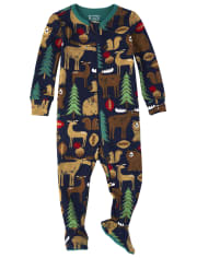 Baby And Toddler Boys Forest Snug Fit Cotton One Piece Pajamas