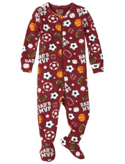 Pijama deportivo de una pieza de algodón para bebés y niños pequeños