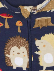 Baby And Toddler Boys Hedgehog Snug Fit Cotton One Piece Pajamas