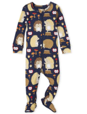 Baby And Toddler Boys Hedgehog Snug Fit Cotton One Piece Pajamas