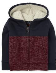 red zip up hoodie 2t