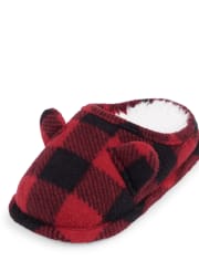 Toddler Matching Family Buffalo Plaid Slippers