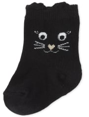 Baby Girls Cat Midi Socks 6-Pack