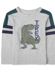 Top con brazos a rayas para bebés y niños pequeños