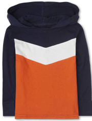 Baby And Toddler Boys Colorblock Hooded Top