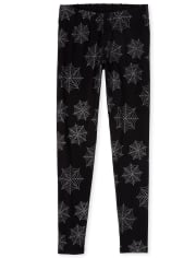 Womens Mommy And Me Halloween Glitter Spider Matching Leggings