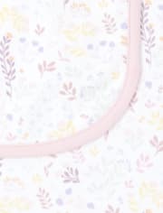 Baby Girls Floral Swan Bib And Burp Cloth 6-Piece Set