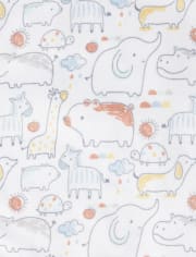Unisex Baby Doodle Animals Cozy Blanket