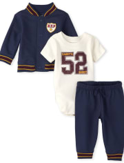 Baby Boys Varsity 3-Piece Playwear Set