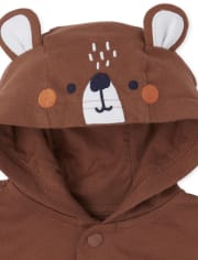 Conjunto de ropa de juego de 3 piezas de oso para bebé niño