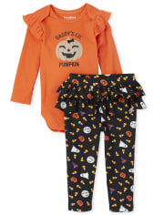 Baby Girls Halloween 2-Piece Playwear Set