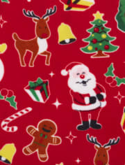 Pijama de algodón y polar unisex para adultos a juego con la familia de Navidad