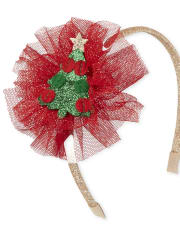 Toddler Girls Christmas Flower Headband