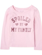 Toddler Girls Spoiled Graphic Tee