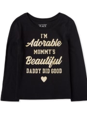 Baby And Toddler Girls Adorable Graphic Tee