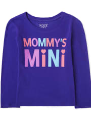 Mini camiseta gráfica de mamá para bebés y niñas pequeñas