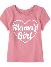 Baby And Toddler Girls Mama's Girl Graphic Tee