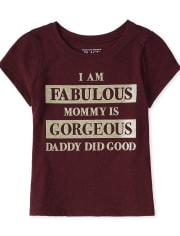 Baby And Toddler Girls Fabulous Graphic Tee