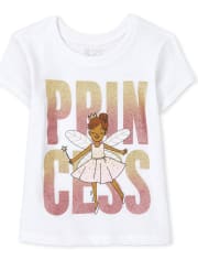 Baby And Toddle Girls Princess Graphic Tee