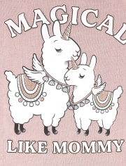 Baby And Toddler Girls Magical Like Mom Graphic Tee
