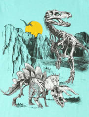 Camiseta estampada Dino Skeletons para niño
